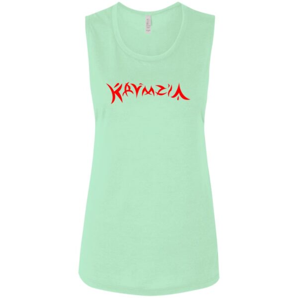 B8803 Ladies' Flowy Muscle Tank - Image 3