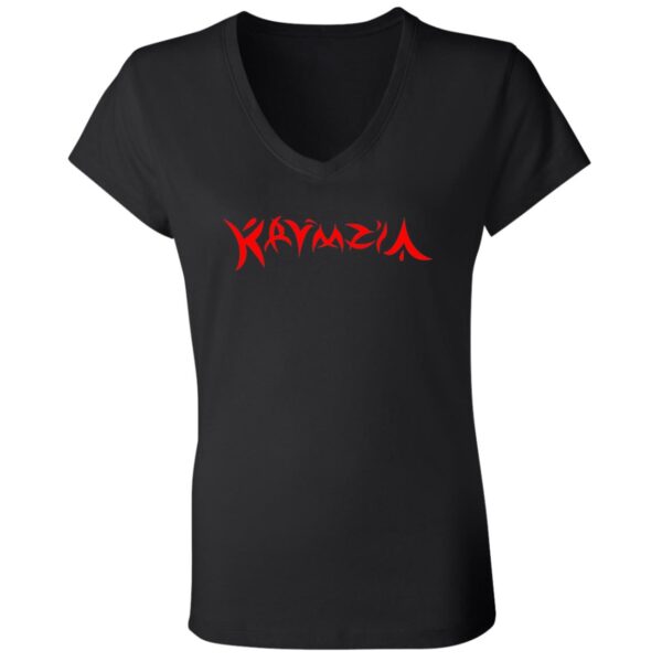 B6005 Ladies' Jersey V-Neck T-Shirt - Image 3