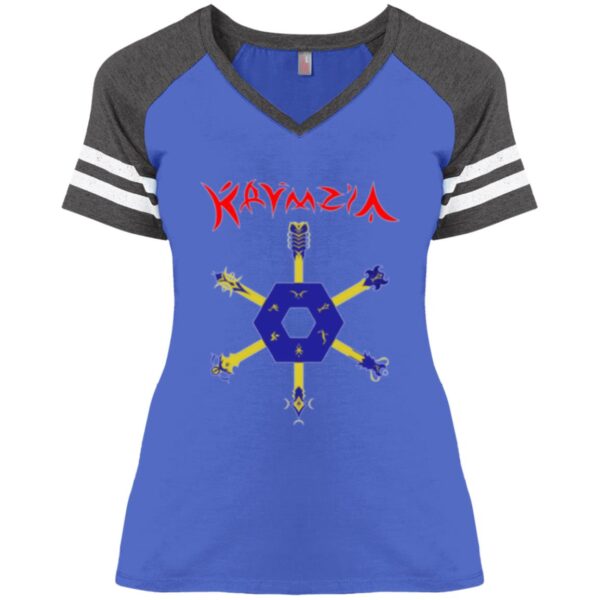 DM476 Ladies' Game V-Neck T-Shirt - Image 11