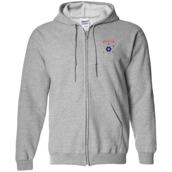 G186 Zip Up Hooded Sweatshirt - Image 5