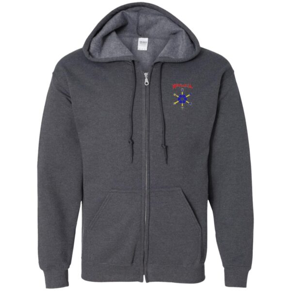 G186 Zip Up Hooded Sweatshirt - Image 7