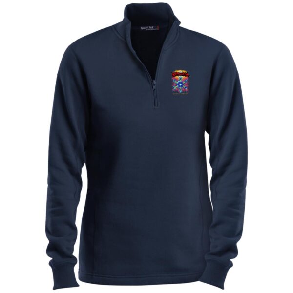 LST253 Ladies 1/4 Zip Sweatshirt - Image 5