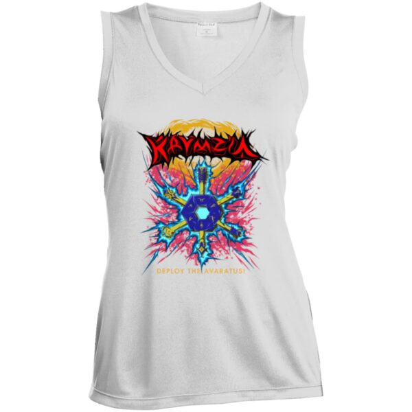 LST352 Ladies' Sleeveless V-Neck Performance Tee